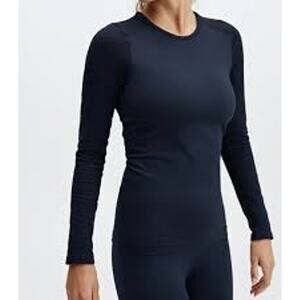 Fabletics Sync Long-Sleeve II Womens Size Large 10 Thunder Navy